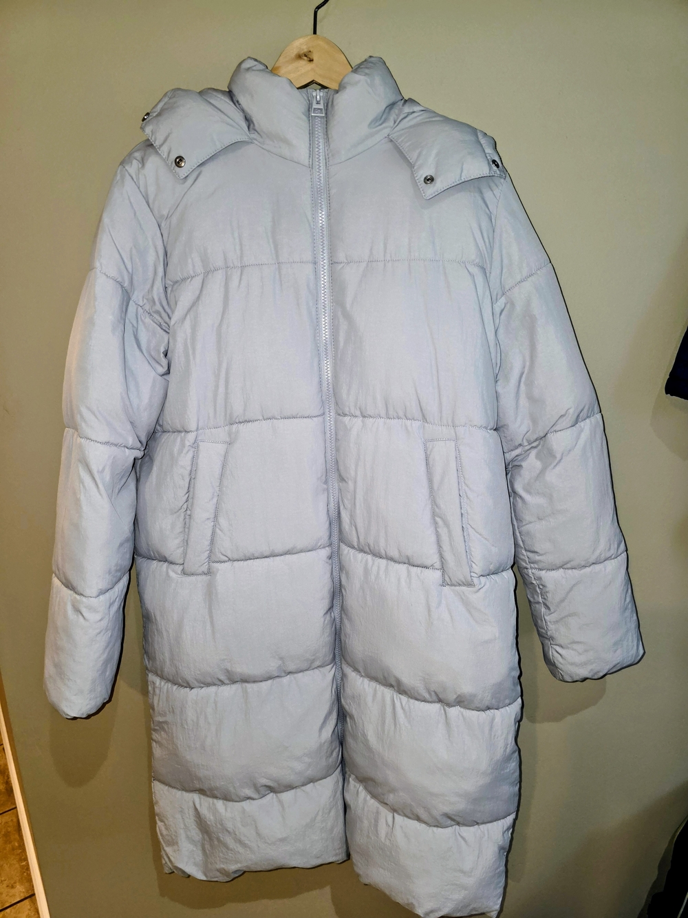 Light Gray Women's Winter Puffer Coat - H&M